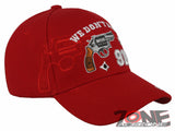 NEW! WE DON'T DIAL 911 PISTOL GUN CAP HAT RED