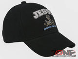 JESUS ANCHOR OF MY LIFE CHRISTIAN BALL CAP HAT BLACK