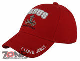 JESUS ANCHOR OF MY LIFE CHRISTIAN BALL CAP HAT RED