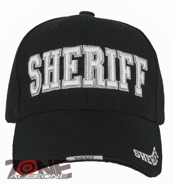 NEW! SHERIFF POLICE BALL CAP HAT BLACK