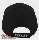 NEW! SHERIFF POLICE BALL CAP HAT BLACK