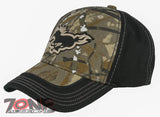 NEW! HORSE RACING SPORT BALL CAP HAT FOREST CAMO BLACK