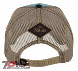 NEW! MESH RODEO COWBOY HORSE SADDLE BRONC RIDING BALL CAP HAT BLUE JEAN TAN