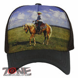 NEW! MESH RODEO COWBOY HORSE RIDING BALL CAP HAT GRAY BROWN
