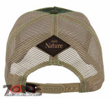 NEW! MESH COCKS FIGHT BALL CAP HAT OLIVE TAN