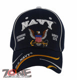 NEW! US NAVY USN DEFENDING FREEDOM SINCE 1775 BALL CAP HAT NAVY