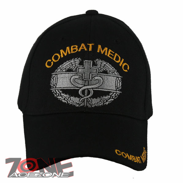 NEW! US ARMY COMBAT MEDIC BALL CAP HAT BLACK