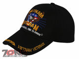 NEW! VIETNAM VETERAN TIME WAS SERVED TIME TO HONOR BALL CAP HAT BLACK