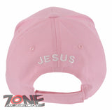 NEW! JESUS IS MY SUPER HERO CHRISTIAN COTTON BASEBALL CAP HAT PINK