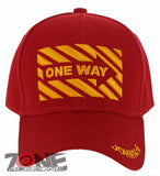 NEW! ONE WAY JOHN 14:6 I LOVE JESUS CHRISTIAN BASEBALL CAP HAT RED