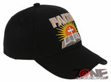 NEW! JESUS FAITH LUKE 1:37 CHRISTIAN BASEBALL CAP HAT BLACK