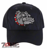NEW! BULLDOG HEAD BASEBALL CAP HAT CAMOUFLAGE NAVY