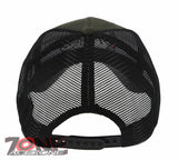 NEW! BULLDOG HEAD MESH TRUCKER SNAPBACK BASEBALL CAP HAT CAMOUFLAGE OLIVE