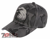 NEW! MONOCHROMATIC GRAY BIG EAGLE HEAD USA BASEBALL CAP HAT CAMOUFLAGE GRAY