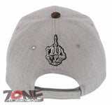 NEW! SKELETON HAND MIDDLE FINGER BASEBALL CAP HAT GRAY FOREST CAMO