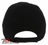 NEW! CUBA FLAG COTTON BASEBALL CAP HAT BLACK