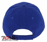 NEW! CUBA FLAG COTTON BASEBALL CAP HAT BLUE