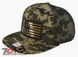 NEW! MACHINE GUN USA FLAG AR-15 FLAT BILL MESH BASEBALL CAP HAT GREEN ACU CAMO