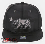 NEW! CALIFORNIA REPUBLIC BEAR STAR FLAT BILL BASEBALL CAP HAT CAMOUFLAGE BLACK