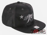 NEW! CALIFORNIA REPUBLIC BEAR STAR FLAT BILL BASEBALL CAP HAT CAMOUFLAGE BLACK