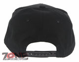 NEW! GOLD METAL KING PATCH FLAT LEATHER BILL SNAPBACK BASEBALL CAP HAT BLACK