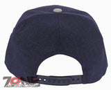 NEW! DALLAS STAR TEXAS FLAT BILL 7 PANEL SNAPBACK BASEBALL CAP HAT GRAY NAVY