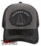 NEW! OUR LADY OF GUADALUPE CATHOLIC MEXICAN TRUCKER BASEBALL CAP HAT GRAY BLACK