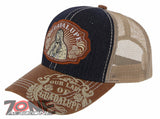 NEW! OUR LADY OF GUADALUPE CATHOLIC MEXICAN TRUCKER BASEBALL CAP HAT BLUE JEAN