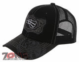NEW! MEXICAN EAGLE PRIDE AZTEC BIRD TRUCKER SNAPBACK BASEBALL CAP HAT BLACK