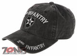 NEW! US ARMY 2ND INFANTRY DIVISION DISTRESSED VINTAGE BASEBALL CAP HAT GRAY