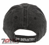 NEW! US ARMY 2ND INFANTRY DIVISION DISTRESSED VINTAGE BASEBALL CAP HAT GRAY