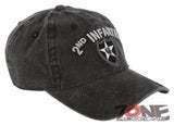 NEW! US ARMY 2ND INFANTRY DIVISION DISTRESSED VINTAGE BASEBALL CAP HAT GRAY