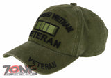 NEW! DISABLED VIETNAM VETERAN DISTRESSED VINTAGE BASEBALL CAP HAT OLIVE