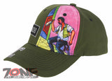 NEW! EL BORRACHO DRUNK MEXICAN LOTERIA BINGO SNAPBACK BASEBALL CAP HAT OLIVE