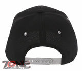 NEW! SKULL USA FLAG MASK SKELETON SNAPBACK BASEBALL CAP HAT BLACK