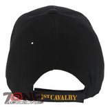 NEW! US ARMY 1ST CAVALRY DIVISION THE FIRST TEAM! BASEBALL CAP HAT BLACK