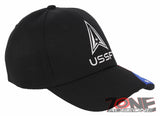 NEW! USSF US SPACE FORCE USA FLAG BASEBALL CAP HAT BLACK