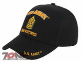 NEW! US ARMY SGM RETIRED BASEBALL CAP HAT BLACK