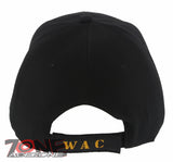 NEW! US ARMY WOMEN'S ARMY CORPS BASEBALL CAP HAT BLACK