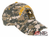 NEW! US ARMY STAR VETERAN SIDE V FLAG BASEBALL CAP HAT ACU CAMO