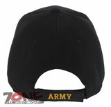 NEW! US ARMY STAR SIDE STAR BASEBALL CAP HAT BLACK