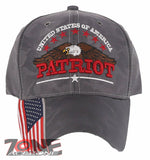 UNITED STATE OF AMERICA STAR PATRIOT EAGLE FLAG BASEBALL CAP HAT GRAY CAMO