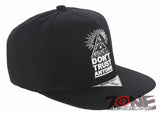 NEW! DON’T TRUST ANYONE ILLUMINATI EYE FLAT BILL BASEBALL CAP HAT BLACK