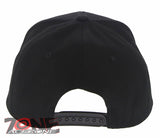 NEW! GRIM REAPER DEATH SKULL FLAT BILL SNAPBACK BASEBALL CAP HAT BLACK
