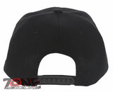NEW! ALL IN POKER TEXAS HOLD'EM FLAT BILL SNAPBACK BASEBALL CAP HAT BLACK