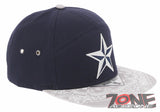 NEW! DALLAS STAR TEXAS FLAT BILL 7 PANEL BANDANA SNAPBACK BASEBALL CAP HAT NAVY