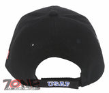 NEW! US AIR FORCE USAF ROUND VETERAN LEAF SHADOW CAP HAT BLACK