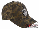 NEW! SKELETON HAND MIDDLE FINGER BASEBALL CAP HAT CAMOUFLAGE OLIVE