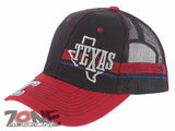 TEXAS FLAG STAR LONE STAR SIDE LINE TRUCKER SNAPBACK BASEBALL CAP HAT BLACK RED