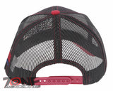 TEXAS FLAG STAR LONE STAR SIDE LINE TRUCKER SNAPBACK BASEBALL CAP HAT BLACK RED